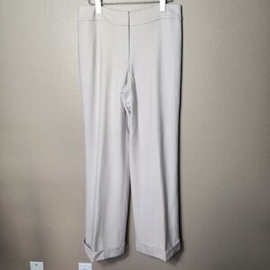 AT Studio Wmns Wool Cashmere High Rise Cuffed Wide Leg Dress Pants-Size 6 (NWT)